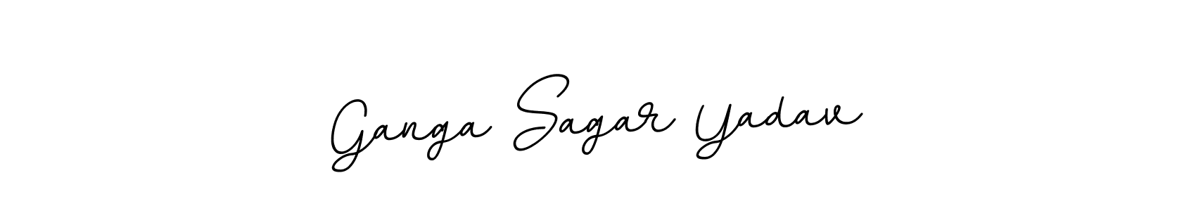 This is the best signature style for the Ganga Sagar Yadav name. Also you like these signature font (BallpointsItalic-DORy9). Mix name signature. Ganga Sagar Yadav signature style 11 images and pictures png