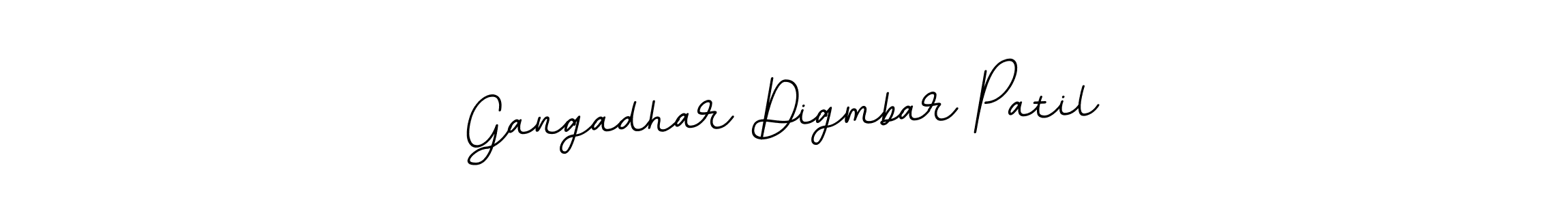 Use a signature maker to create a handwritten signature online. With this signature software, you can design (BallpointsItalic-DORy9) your own signature for name Gangadhar Digmbar Patil. Gangadhar Digmbar Patil signature style 11 images and pictures png