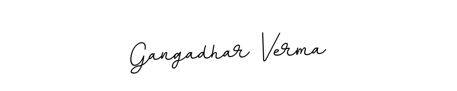 Make a beautiful signature design for name Gangadhar Verma. With this signature (BallpointsItalic-DORy9) style, you can create a handwritten signature for free. Gangadhar Verma signature style 11 images and pictures png