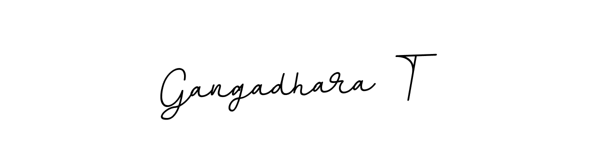 Create a beautiful signature design for name Gangadhara T. With this signature (BallpointsItalic-DORy9) fonts, you can make a handwritten signature for free. Gangadhara T signature style 11 images and pictures png