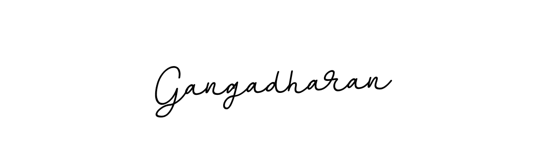 Use a signature maker to create a handwritten signature online. With this signature software, you can design (BallpointsItalic-DORy9) your own signature for name Gangadharan. Gangadharan signature style 11 images and pictures png