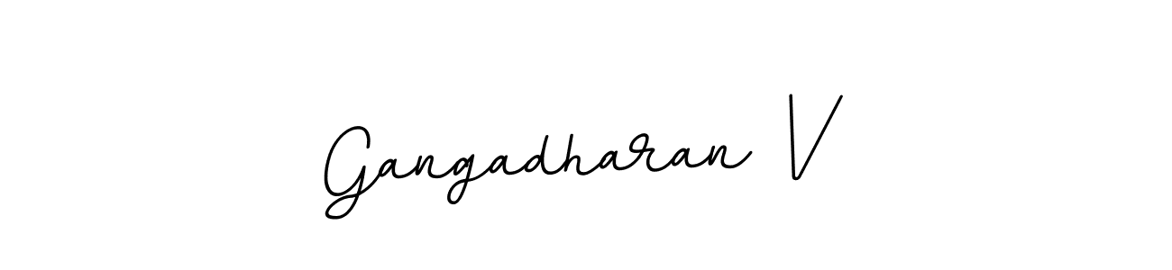 How to make Gangadharan V signature? BallpointsItalic-DORy9 is a professional autograph style. Create handwritten signature for Gangadharan V name. Gangadharan V signature style 11 images and pictures png