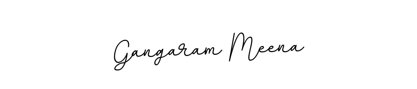 Make a beautiful signature design for name Gangaram Meena. With this signature (BallpointsItalic-DORy9) style, you can create a handwritten signature for free. Gangaram Meena signature style 11 images and pictures png