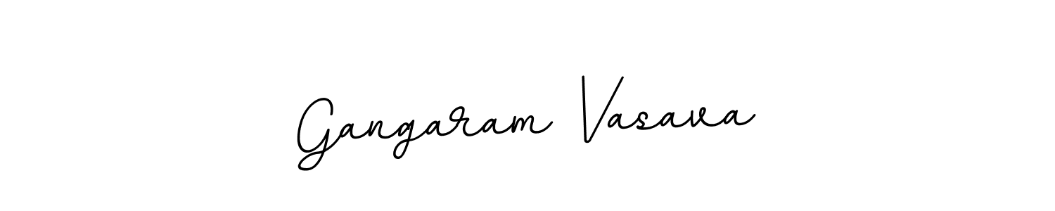 Gangaram Vasava stylish signature style. Best Handwritten Sign (BallpointsItalic-DORy9) for my name. Handwritten Signature Collection Ideas for my name Gangaram Vasava. Gangaram Vasava signature style 11 images and pictures png