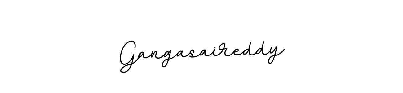 Gangasaireddy stylish signature style. Best Handwritten Sign (BallpointsItalic-DORy9) for my name. Handwritten Signature Collection Ideas for my name Gangasaireddy. Gangasaireddy signature style 11 images and pictures png