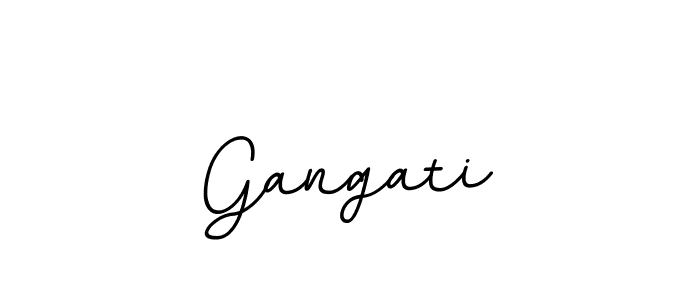 Create a beautiful signature design for name Gangati. With this signature (BallpointsItalic-DORy9) fonts, you can make a handwritten signature for free. Gangati signature style 11 images and pictures png