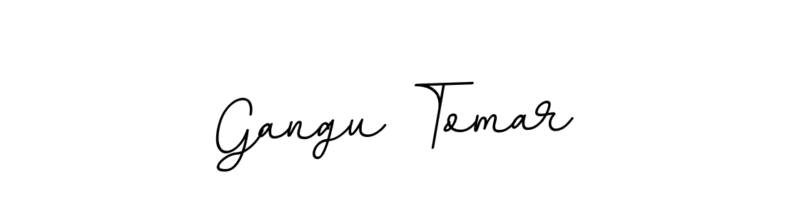 How to make Gangu Tomar name signature. Use BallpointsItalic-DORy9 style for creating short signs online. This is the latest handwritten sign. Gangu Tomar signature style 11 images and pictures png