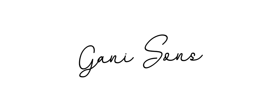 Make a beautiful signature design for name Gani Sons. Use this online signature maker to create a handwritten signature for free. Gani Sons signature style 11 images and pictures png