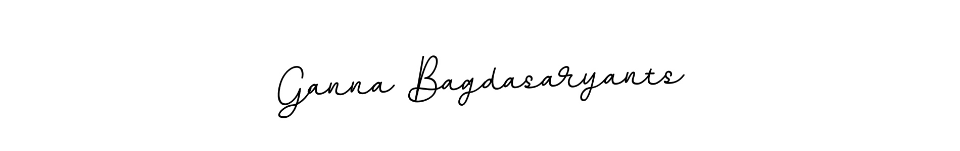How to make Ganna Bagdasaryants name signature. Use BallpointsItalic-DORy9 style for creating short signs online. This is the latest handwritten sign. Ganna Bagdasaryants signature style 11 images and pictures png