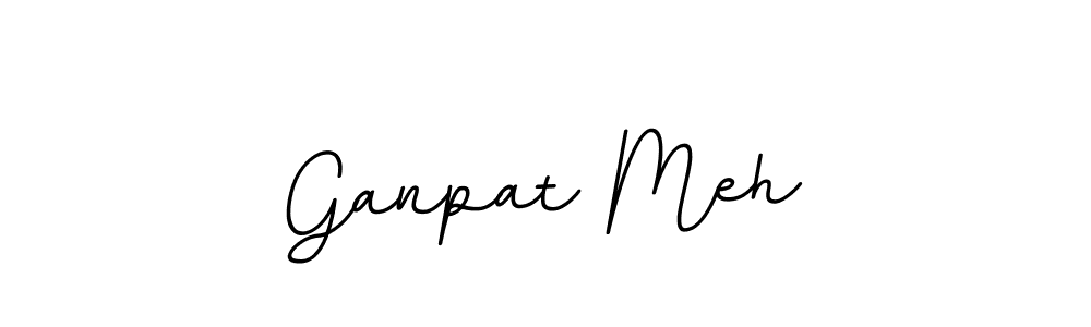 Make a beautiful signature design for name Ganpat Meh. With this signature (BallpointsItalic-DORy9) style, you can create a handwritten signature for free. Ganpat Meh signature style 11 images and pictures png