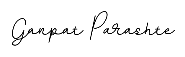 Give your name Ganpat Parashte an exquisite flair with the BallpointsItalic-DORy9 script font. Ideal for contracts, resumes, and formal letterheads. Ganpat Parashte signature style 11 images and pictures png