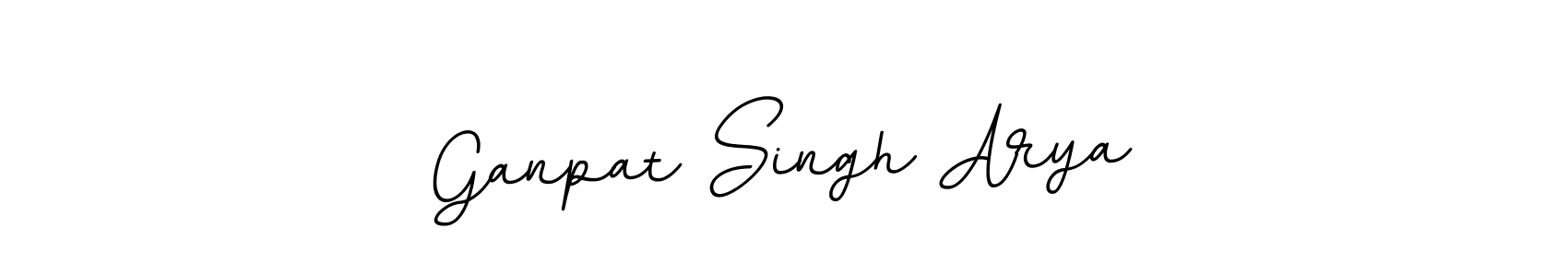 How to make Ganpat Singh Arya name signature. Use BallpointsItalic-DORy9 style for creating short signs online. This is the latest handwritten sign. Ganpat Singh Arya signature style 11 images and pictures png