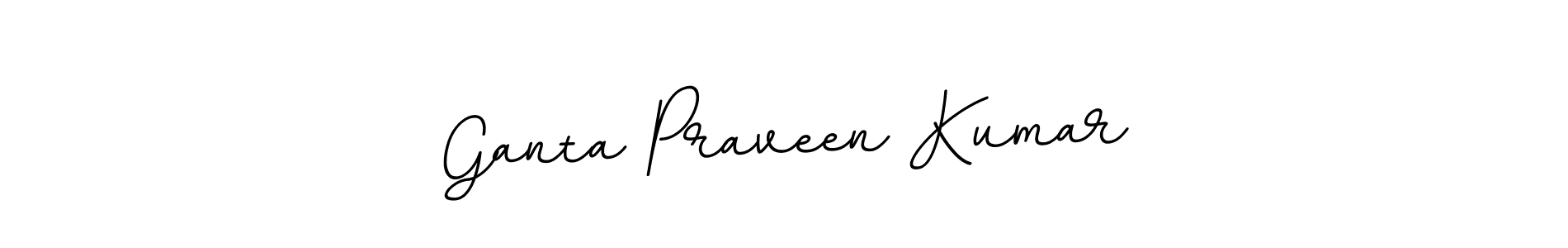 The best way (BallpointsItalic-DORy9) to make a short signature is to pick only two or three words in your name. The name Ganta Praveen Kumar include a total of six letters. For converting this name. Ganta Praveen Kumar signature style 11 images and pictures png