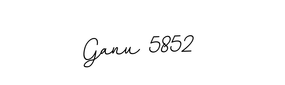 The best way (BallpointsItalic-DORy9) to make a short signature is to pick only two or three words in your name. The name Ganu 5852  include a total of six letters. For converting this name. Ganu 5852  signature style 11 images and pictures png