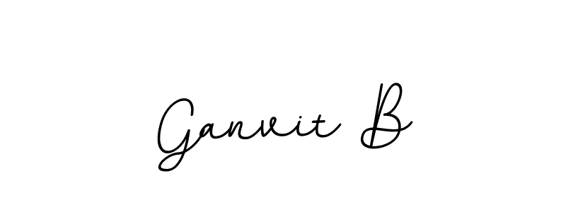 Also we have Ganvit B name is the best signature style. Create professional handwritten signature collection using BallpointsItalic-DORy9 autograph style. Ganvit B signature style 11 images and pictures png