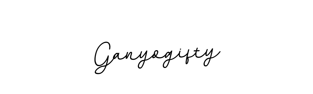Make a beautiful signature design for name Ganyogifty. With this signature (BallpointsItalic-DORy9) style, you can create a handwritten signature for free. Ganyogifty signature style 11 images and pictures png
