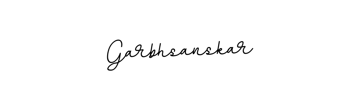 Make a beautiful signature design for name Garbhsanskar. With this signature (BallpointsItalic-DORy9) style, you can create a handwritten signature for free. Garbhsanskar signature style 11 images and pictures png