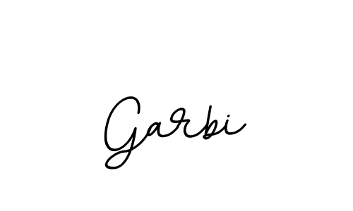 Make a beautiful signature design for name Garbi. With this signature (BallpointsItalic-DORy9) style, you can create a handwritten signature for free. Garbi signature style 11 images and pictures png