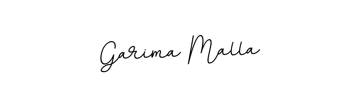 How to make Garima Malla name signature. Use BallpointsItalic-DORy9 style for creating short signs online. This is the latest handwritten sign. Garima Malla signature style 11 images and pictures png