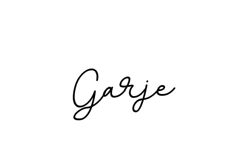 Design your own signature with our free online signature maker. With this signature software, you can create a handwritten (BallpointsItalic-DORy9) signature for name Garje. Garje signature style 11 images and pictures png