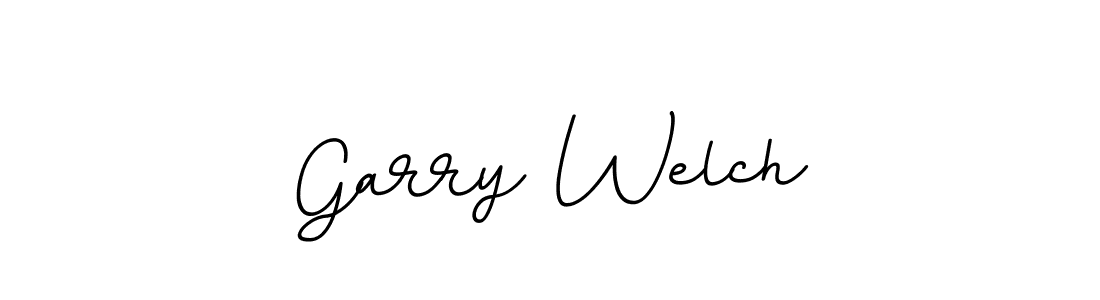 How to make Garry Welch name signature. Use BallpointsItalic-DORy9 style for creating short signs online. This is the latest handwritten sign. Garry Welch signature style 11 images and pictures png