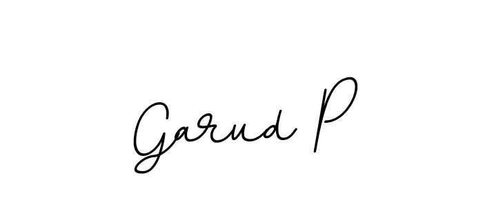 Use a signature maker to create a handwritten signature online. With this signature software, you can design (BallpointsItalic-DORy9) your own signature for name Garud P. Garud P signature style 11 images and pictures png
