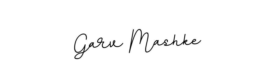 How to make Garv Mashke name signature. Use BallpointsItalic-DORy9 style for creating short signs online. This is the latest handwritten sign. Garv Mashke signature style 11 images and pictures png