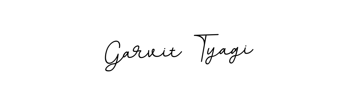 Make a beautiful signature design for name Garvit Tyagi. With this signature (BallpointsItalic-DORy9) style, you can create a handwritten signature for free. Garvit Tyagi signature style 11 images and pictures png