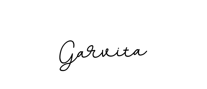 Design your own signature with our free online signature maker. With this signature software, you can create a handwritten (BallpointsItalic-DORy9) signature for name Garvita. Garvita signature style 11 images and pictures png