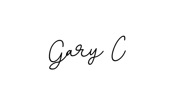 Make a beautiful signature design for name Gary C. With this signature (BallpointsItalic-DORy9) style, you can create a handwritten signature for free. Gary C signature style 11 images and pictures png