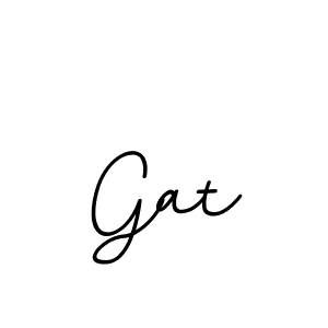 Use a signature maker to create a handwritten signature online. With this signature software, you can design (BallpointsItalic-DORy9) your own signature for name Gat. Gat signature style 11 images and pictures png