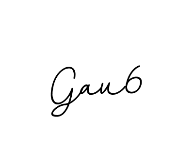 How to make Gau6 name signature. Use BallpointsItalic-DORy9 style for creating short signs online. This is the latest handwritten sign. Gau6 signature style 11 images and pictures png