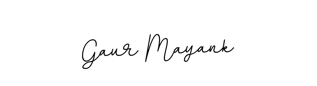 How to make Gaur Mayank name signature. Use BallpointsItalic-DORy9 style for creating short signs online. This is the latest handwritten sign. Gaur Mayank signature style 11 images and pictures png