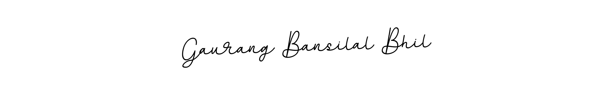 Design your own signature with our free online signature maker. With this signature software, you can create a handwritten (BallpointsItalic-DORy9) signature for name Gaurang Bansilal Bhil. Gaurang Bansilal Bhil signature style 11 images and pictures png