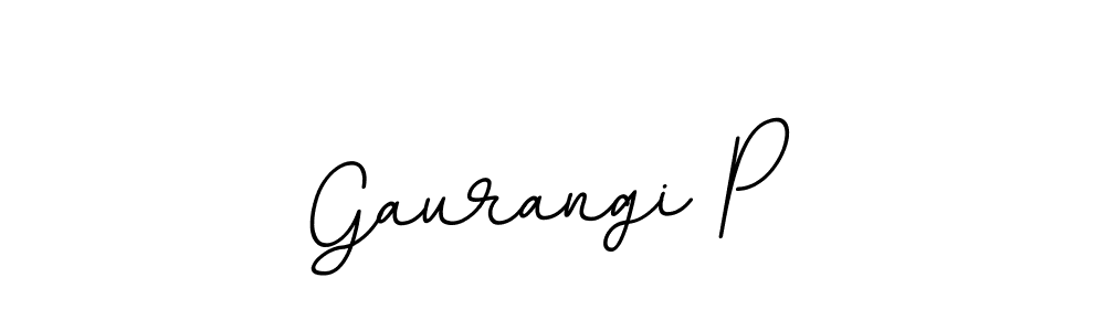 Make a beautiful signature design for name Gaurangi P. With this signature (BallpointsItalic-DORy9) style, you can create a handwritten signature for free. Gaurangi P signature style 11 images and pictures png