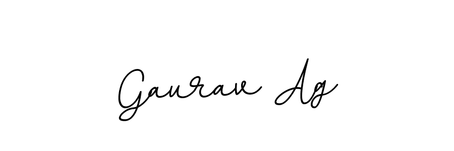 Make a beautiful signature design for name Gaurav Ag. With this signature (BallpointsItalic-DORy9) style, you can create a handwritten signature for free. Gaurav Ag signature style 11 images and pictures png