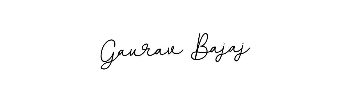 How to make Gaurav Bajaj name signature. Use BallpointsItalic-DORy9 style for creating short signs online. This is the latest handwritten sign. Gaurav Bajaj signature style 11 images and pictures png