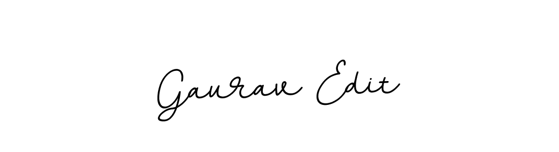 Gaurav Edit stylish signature style. Best Handwritten Sign (BallpointsItalic-DORy9) for my name. Handwritten Signature Collection Ideas for my name Gaurav Edit. Gaurav Edit signature style 11 images and pictures png