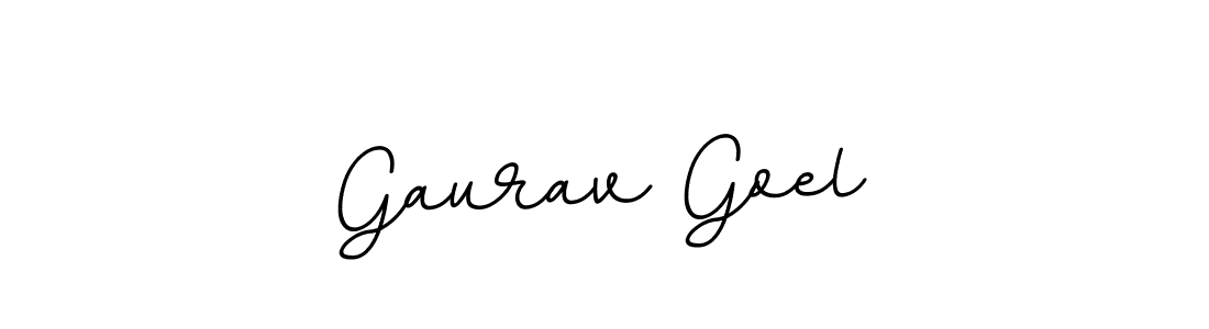 How to make Gaurav Goel name signature. Use BallpointsItalic-DORy9 style for creating short signs online. This is the latest handwritten sign. Gaurav Goel signature style 11 images and pictures png