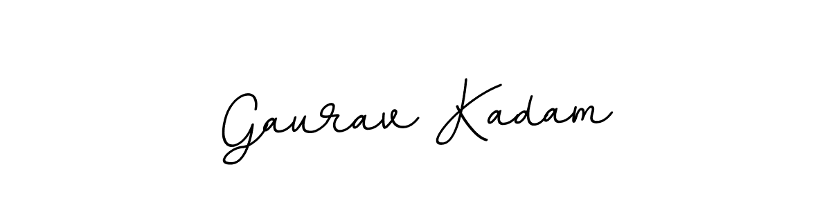 Make a beautiful signature design for name Gaurav Kadam. With this signature (BallpointsItalic-DORy9) style, you can create a handwritten signature for free. Gaurav Kadam signature style 11 images and pictures png