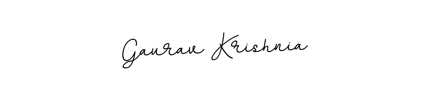 You should practise on your own different ways (BallpointsItalic-DORy9) to write your name (Gaurav Krishnia) in signature. don't let someone else do it for you. Gaurav Krishnia signature style 11 images and pictures png