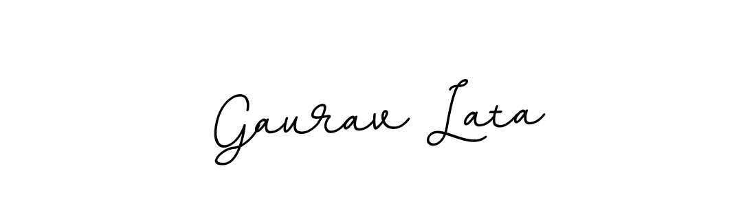Create a beautiful signature design for name Gaurav Lata. With this signature (BallpointsItalic-DORy9) fonts, you can make a handwritten signature for free. Gaurav Lata signature style 11 images and pictures png