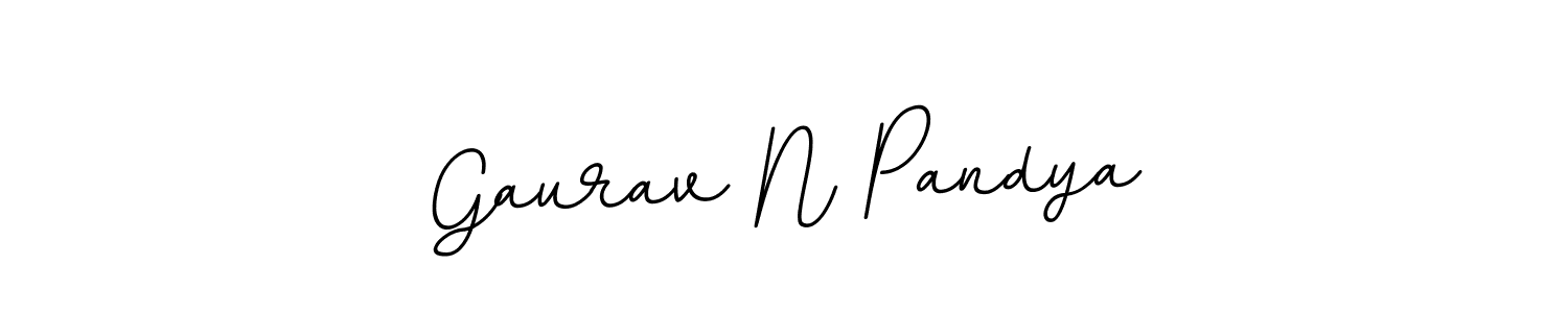 This is the best signature style for the Gaurav N Pandya name. Also you like these signature font (BallpointsItalic-DORy9). Mix name signature. Gaurav N Pandya signature style 11 images and pictures png