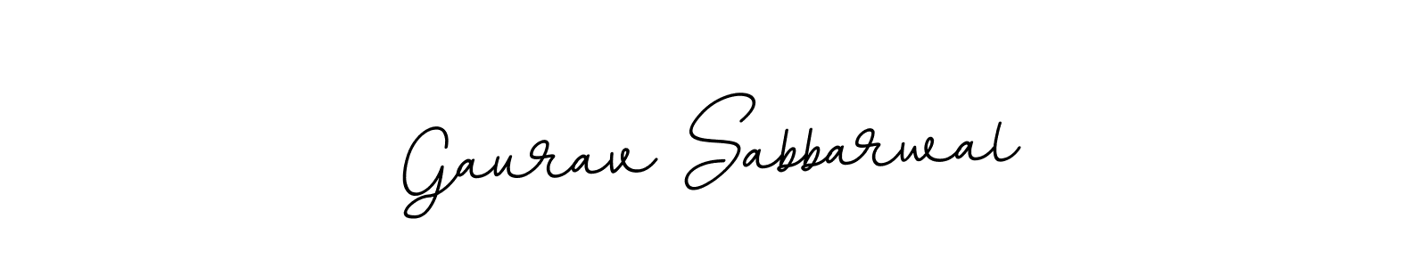 Gaurav Sabbarwal stylish signature style. Best Handwritten Sign (BallpointsItalic-DORy9) for my name. Handwritten Signature Collection Ideas for my name Gaurav Sabbarwal. Gaurav Sabbarwal signature style 11 images and pictures png