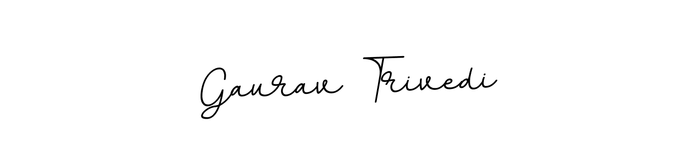 Use a signature maker to create a handwritten signature online. With this signature software, you can design (BallpointsItalic-DORy9) your own signature for name Gaurav Trivedi. Gaurav Trivedi signature style 11 images and pictures png