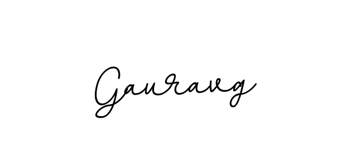 How to make Gauravg name signature. Use BallpointsItalic-DORy9 style for creating short signs online. This is the latest handwritten sign. Gauravg signature style 11 images and pictures png