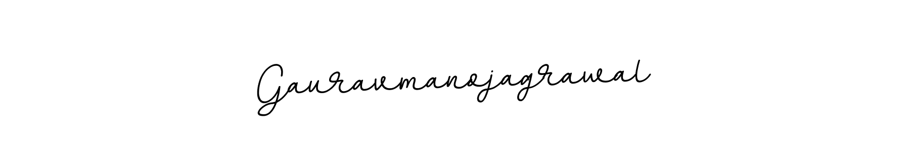 Make a beautiful signature design for name Gauravmanojagrawal. With this signature (BallpointsItalic-DORy9) style, you can create a handwritten signature for free. Gauravmanojagrawal signature style 11 images and pictures png