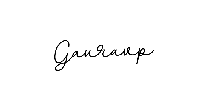 Use a signature maker to create a handwritten signature online. With this signature software, you can design (BallpointsItalic-DORy9) your own signature for name Gauravp. Gauravp signature style 11 images and pictures png
