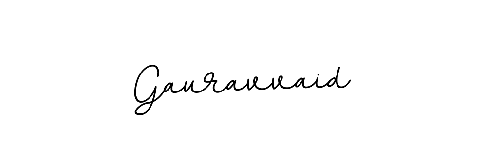 Gauravvaid stylish signature style. Best Handwritten Sign (BallpointsItalic-DORy9) for my name. Handwritten Signature Collection Ideas for my name Gauravvaid. Gauravvaid signature style 11 images and pictures png