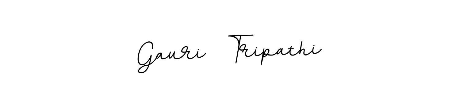 How to make Gauri  Tripathi name signature. Use BallpointsItalic-DORy9 style for creating short signs online. This is the latest handwritten sign. Gauri  Tripathi signature style 11 images and pictures png